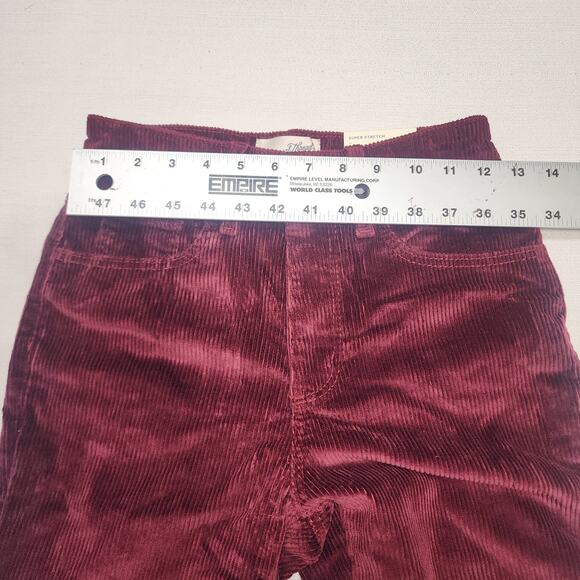 Universal thread high rise ankle bootcut Waist 26'' length 36'' corduroy women's - Picture 4 of 7